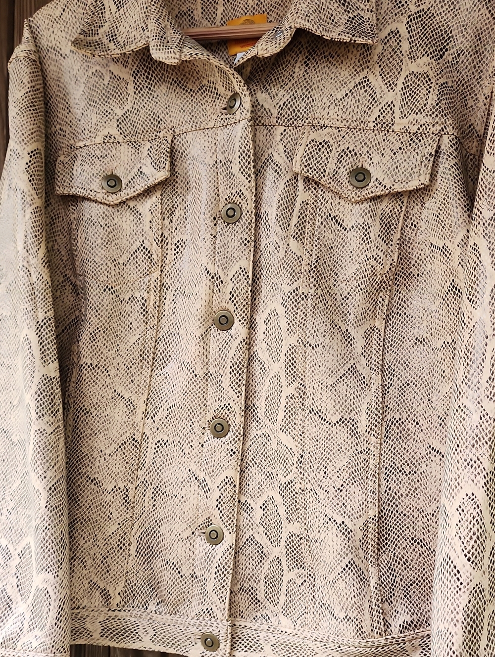 Ruby Rd. Womens Snake Skin Jacket - Picture 2 of 6